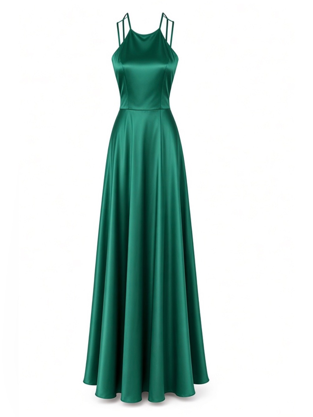 Bardot Satin Slip Dress Green Maxi Dress Size Medium